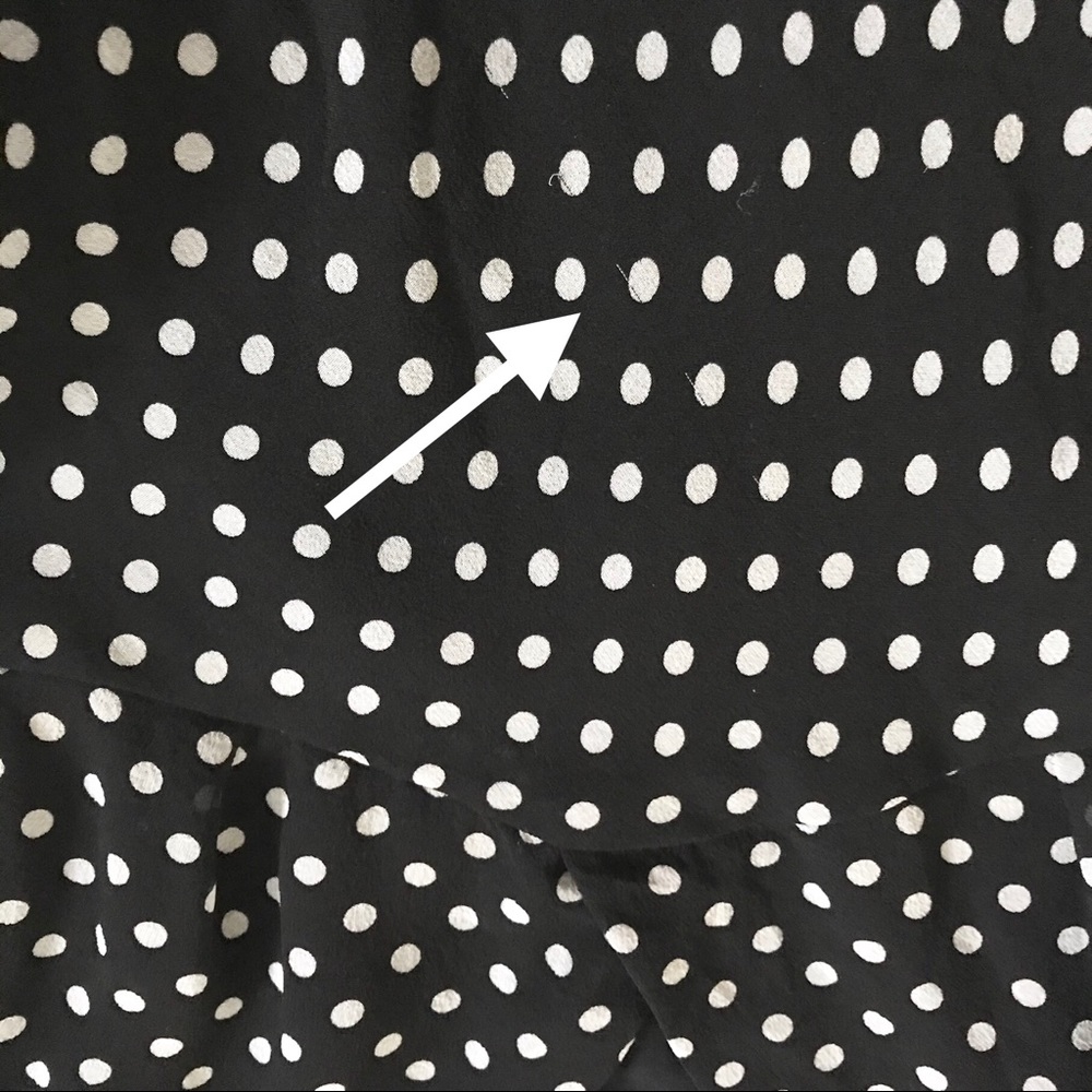 Ralph Lauren Black Label Silk Polka Dot Blouse Top - Picture 6 of 6